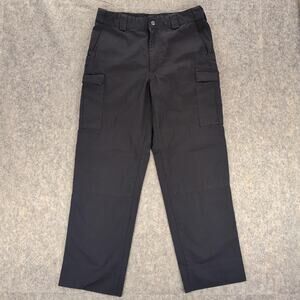 Blauer Pants Womens 14 Dark Navy Cargo Twill Workwear Uniform Pockets Utility
